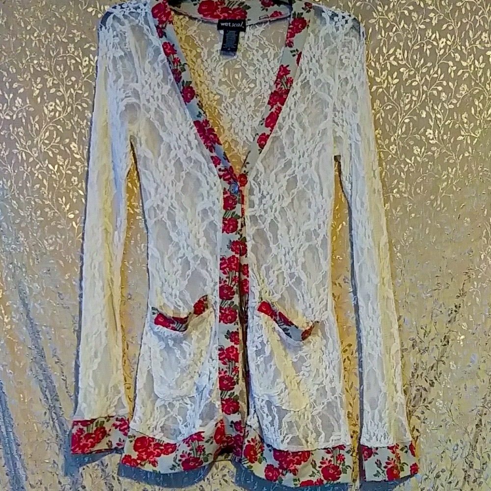 Vintage 💋 Lace Cardigan